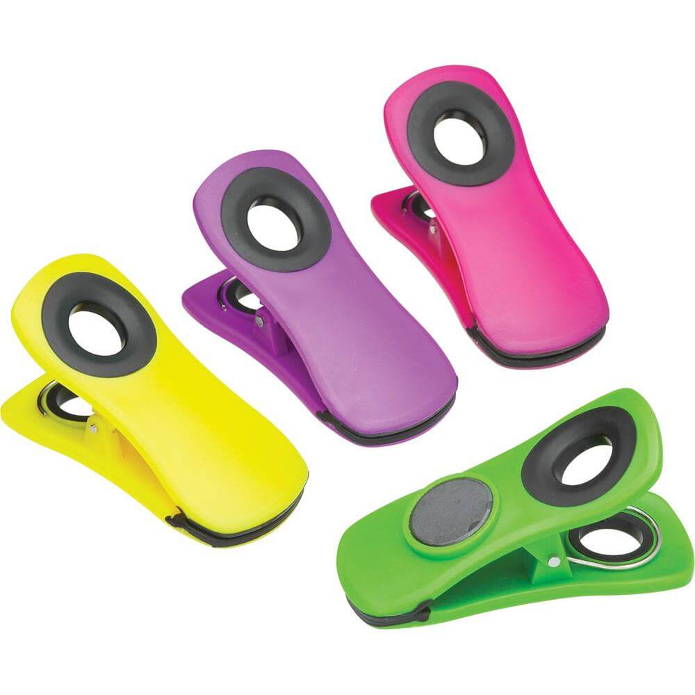 Kitchen Craft Set of Four Magnetic Memo Clips